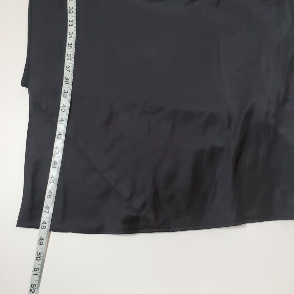 Old Navy The Occasion Women’s Maxi Dress Medium Black Satin Cowl Sleeveless - Picture 13 of 13